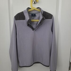 Vineyard Vines Boys Fleece Quarter Zip gray size S